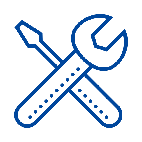 Blue maintenance Icon